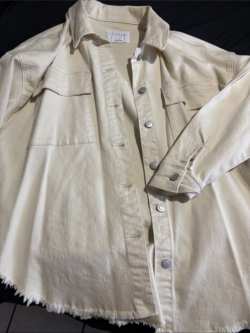 Celebrity Pink Cream Button-Front Shacket